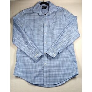 Lauren Ralph Lauren Shirt‎ Mens Size Medium Plaid Long Sleeve Button Blue